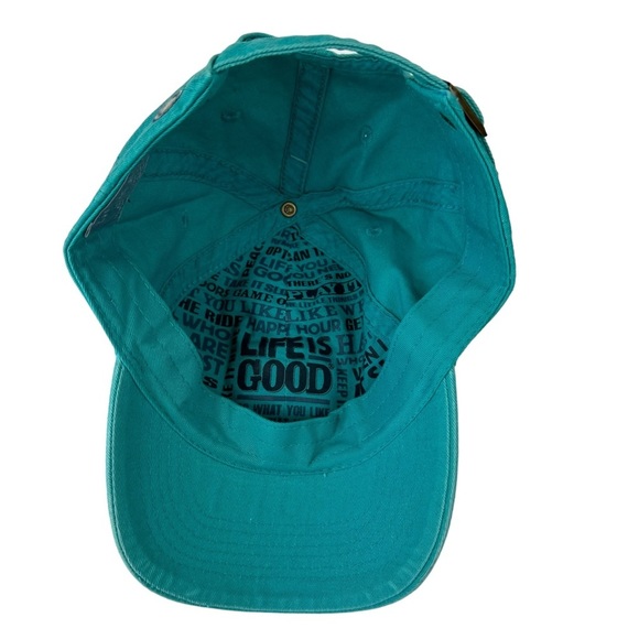 Life is Good Women’s Chill Cap, Simplify Flip Flops, Aqua Blue - Picture 4 of 5